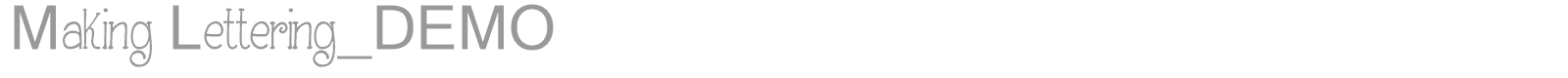 Making Lettering font preview