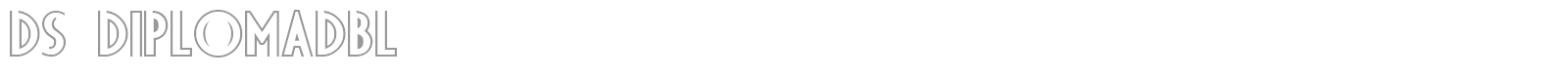 DS Diploma BDL font preview