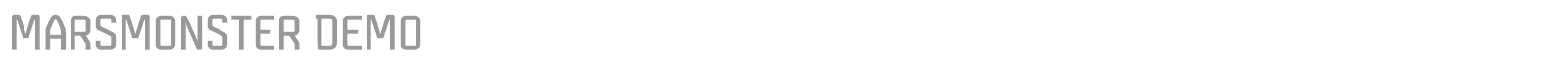 Marsmonster font preview