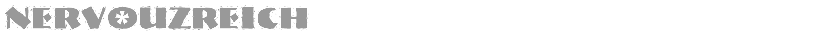 Nervouz Reich font preview