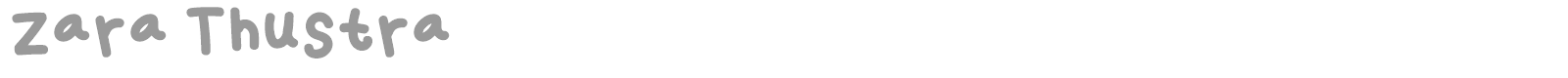 Zara Thustra font preview