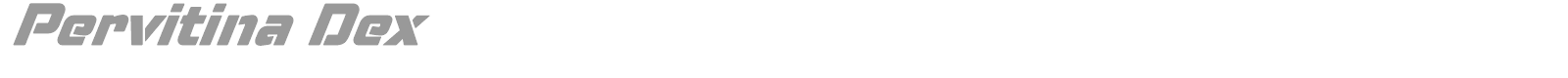 Pervitina Dex font preview