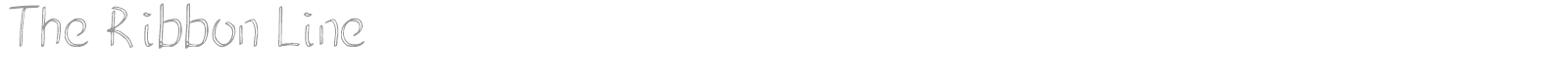 The Ribbon Line font preview