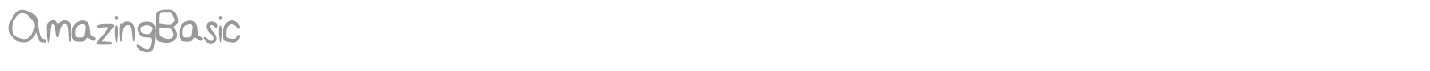 Amazing Basic font preview