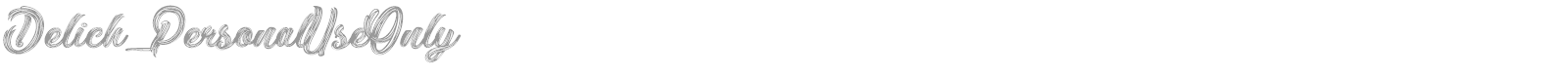 Delich font preview