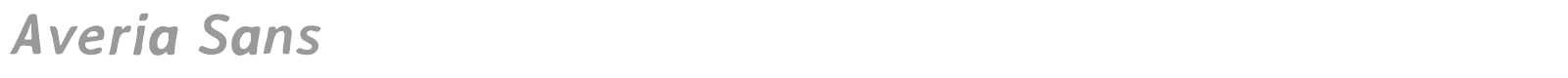 Averia Sans font preview
