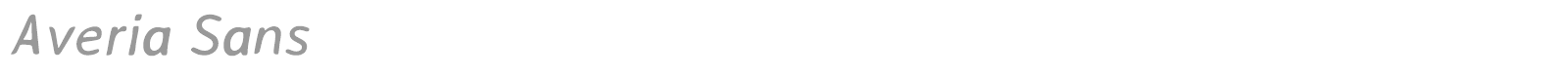 Averia Sans font preview