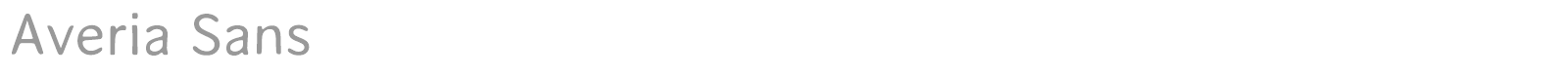 Averia Sans font preview