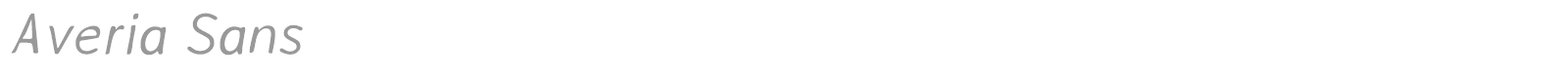 Averia Sans font preview