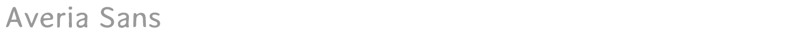 Averia Sans font preview