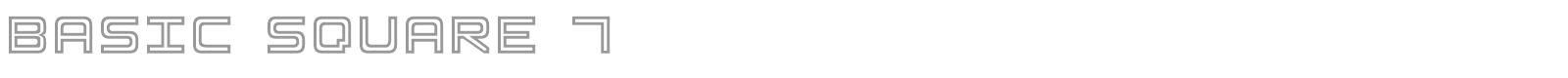 Basic Square 7 Solid font preview