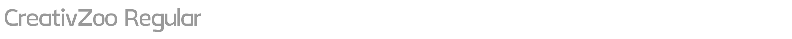 CreativZoo Regular font preview