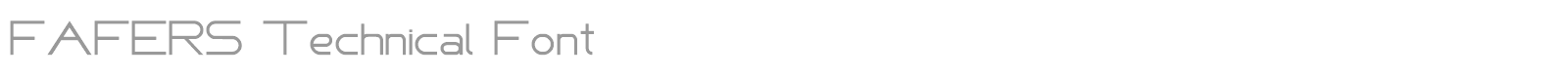 FAFERS Technical Font font preview