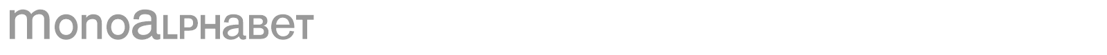 MonoAlphabet font preview