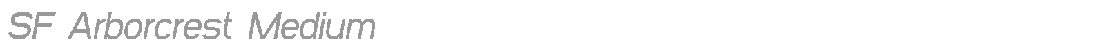 SF Arborcrest Medium font preview
