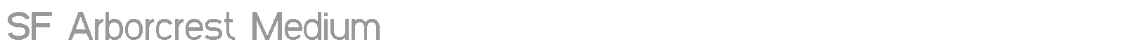 SF Arborcrest Medium font preview