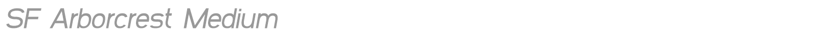 SF Arborcrest Medium font preview