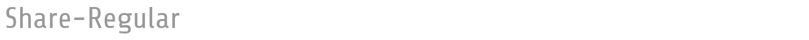 Share-Regular font preview