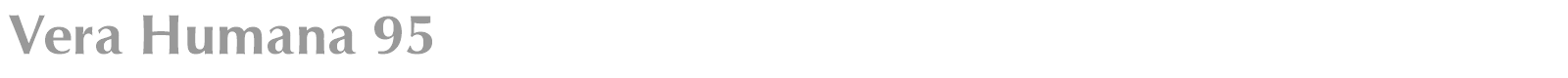 Vera Humana 95 font preview