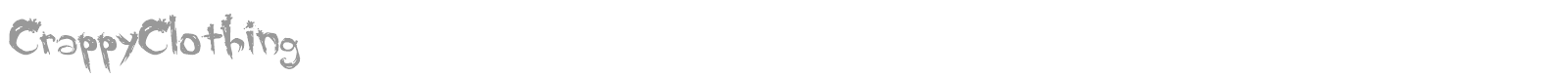 Crappy Clothing font preview