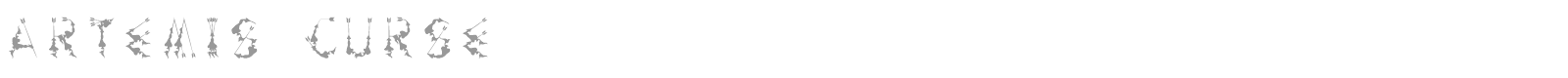 Artemis Curse font preview