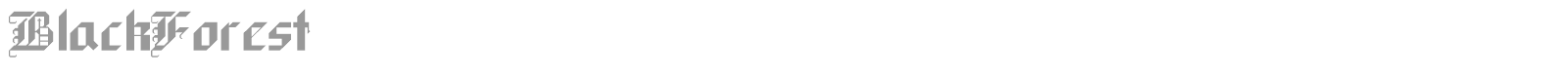 BlackForest font preview
