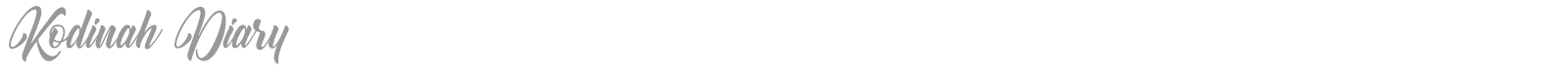 Kodinah Diary font preview