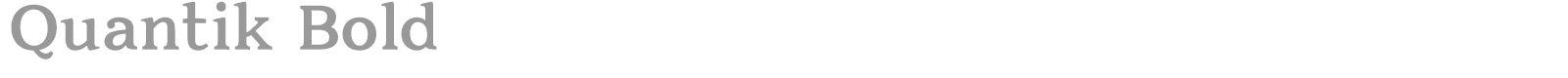 Quantik font preview