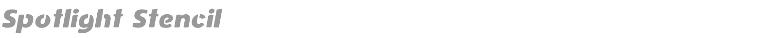 Spotlight Stencil font preview