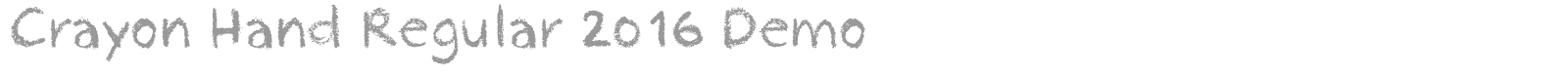 Crayon Hand font preview