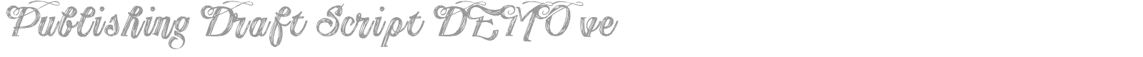 Publishing Draft Script font preview