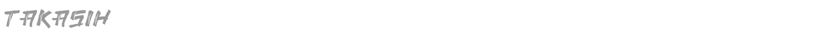 Takasih font preview