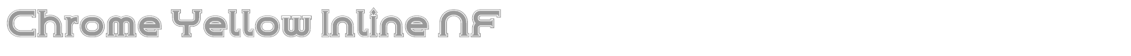 Chrome Yellow Inline NF font preview