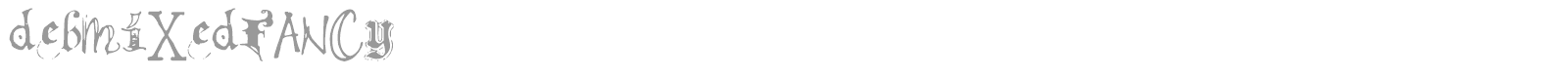 debmixedfancy font preview