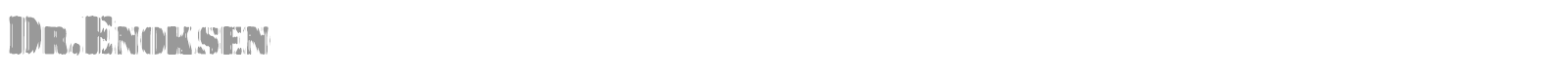 Dr.Enoksen font preview
