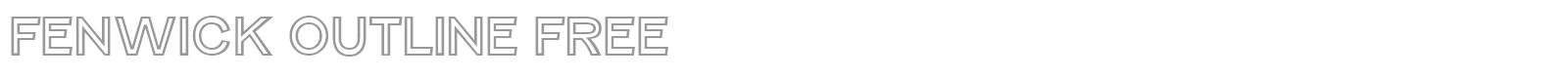 Fenwick Outline Free font preview