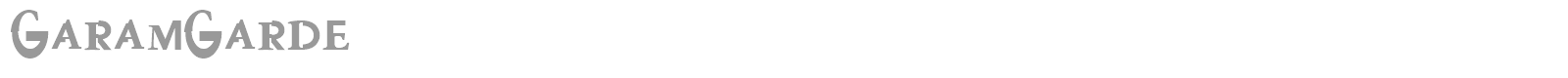 GaramGarde font preview