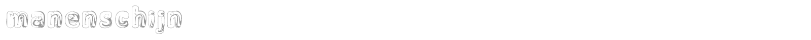 Manenschijn_02 font preview