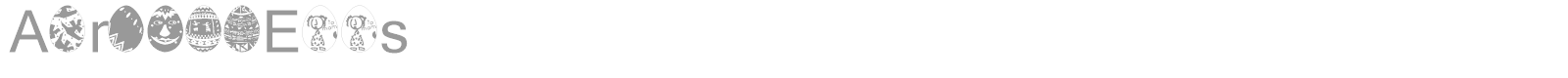 African Eggs font preview