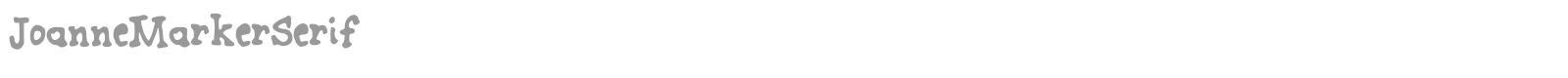 Joanne Marker Serif font preview