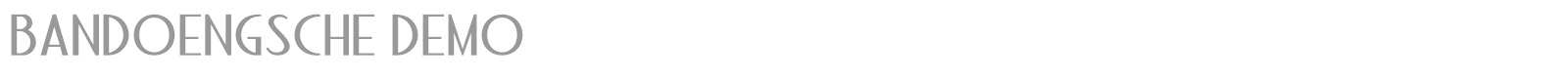 Bandoengsche font preview