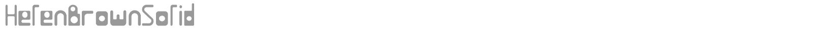 Helen Brown font preview