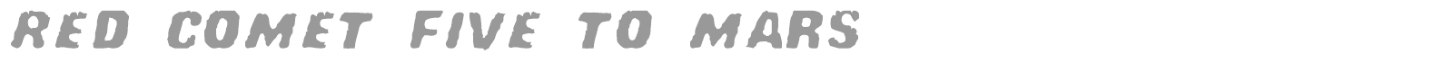 Redcomet font preview