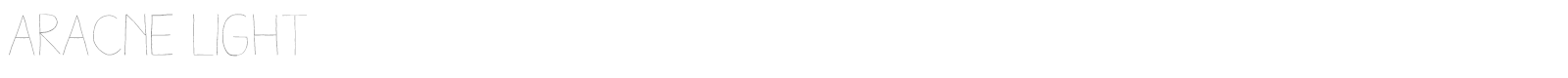 Aracne font preview