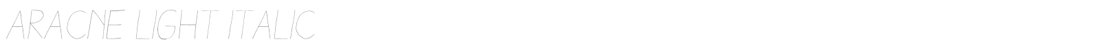 Aracne font preview
