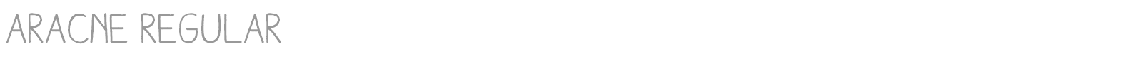 Aracne font preview