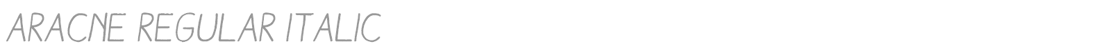 Aracne font preview