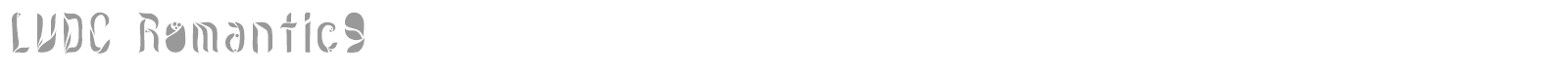 LVDC Romantic 9 font preview