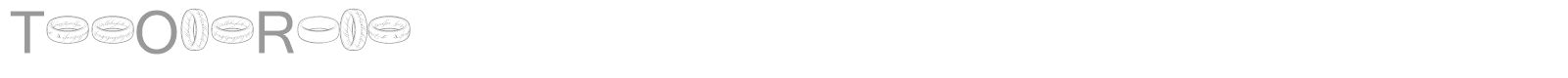 The One Ring font preview