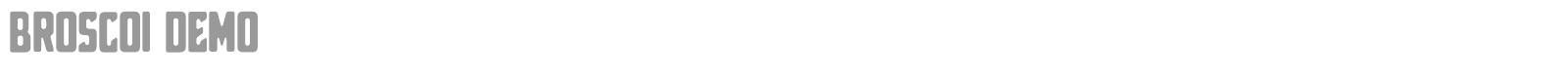Broscoi font preview